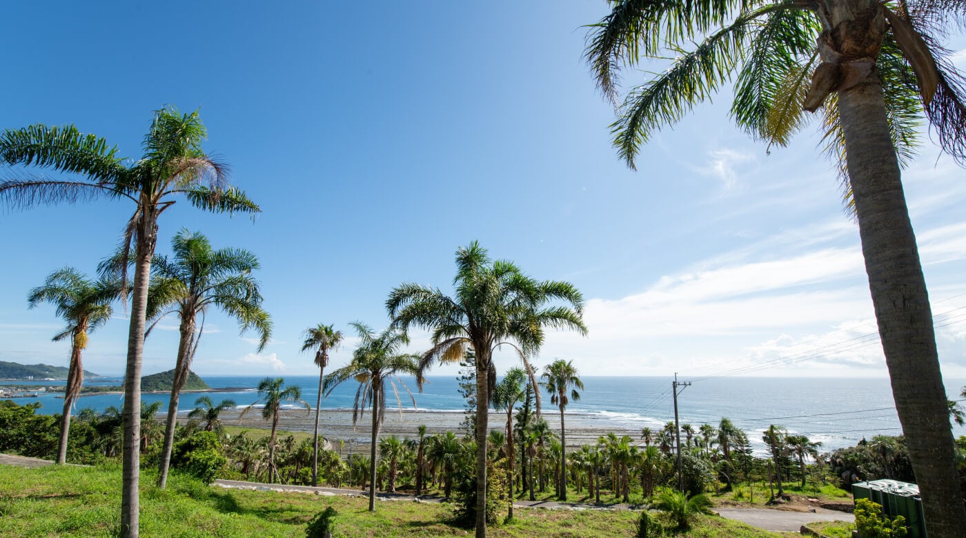 View from the site toward the sea and sky